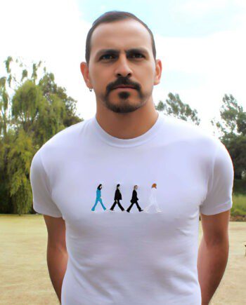 Camiseta BEATLES para hombre * Bordado