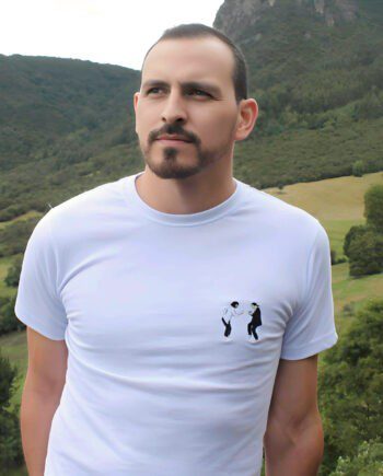 Camiseta Pulp Fiction orma de hombre * Bordado