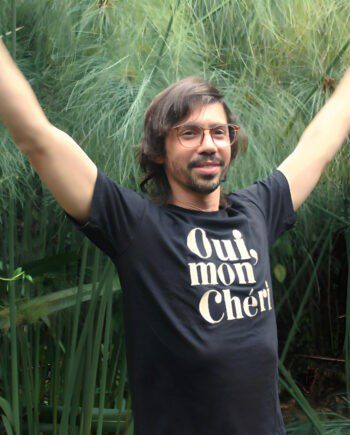 Camiseta OUI MON CHERI hombre * Bordado