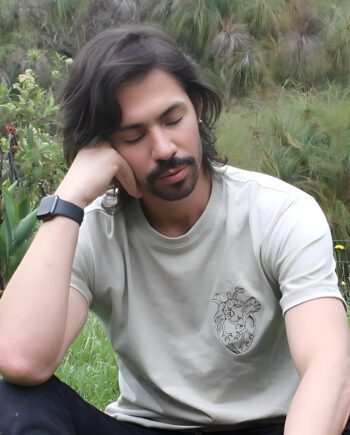 Camiseta CORAZON AGRADECIDO hombre * Bordado