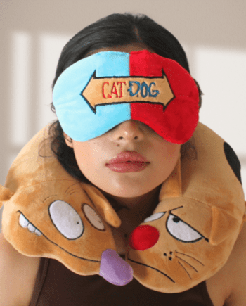 Cojin cuello CAT-DOG + antifaz de regalo
