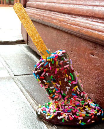 Tranca-puerta PALETA DE HELADO negra