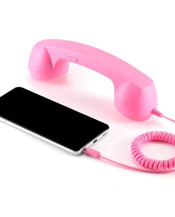 Auricular Teléfono retro ROSA