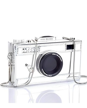 Bolso Cámara plateada