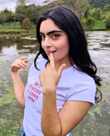 Camiseta Daddy i love him * Croptop Bordado Dama