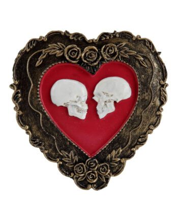 Cuadro Corazón calaveras