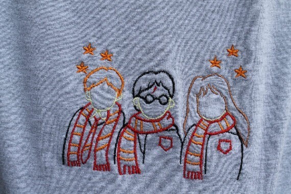 Buso HARRY POTTER- Siluetas *Bordado