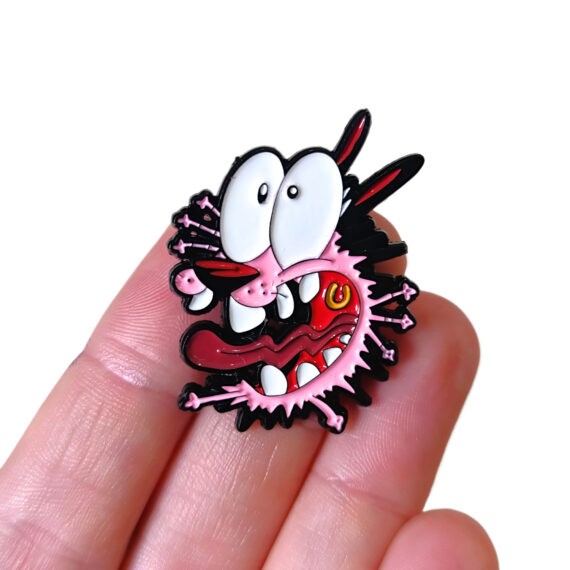 Pin Coraje el perro cobarde gritando