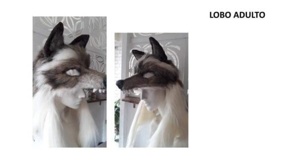 Cosplay Mascara Lobo adulto * POR ENCARGO