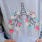 Buso PULMONES FLORECIENDO * Bordado con capota