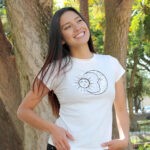 Camiseta JUNTOS sol y luna *Bordado Dama