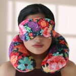 Cojin cuello FLORECER + antifaz de regalo