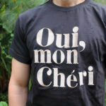 Camiseta OUI MON CHERI hombre * Bordado
