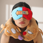 Cojin cuello CAT-DOG + antifaz de regalo