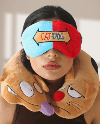 Cojin cuello CAT-DOG + antifaz de regalo