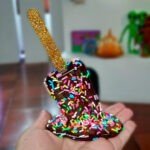 Tranca-puerta PALETA DE HELADO negra