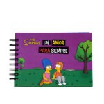 Agenda tipo ALBUM Romantica LOS SIMPSONS * Tamaño MINI ALBUM *