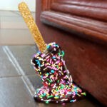 Tranca-puerta PALETA DE HELADO negra