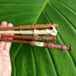 4 lapiceros con forma de varita de HARRY POTTER