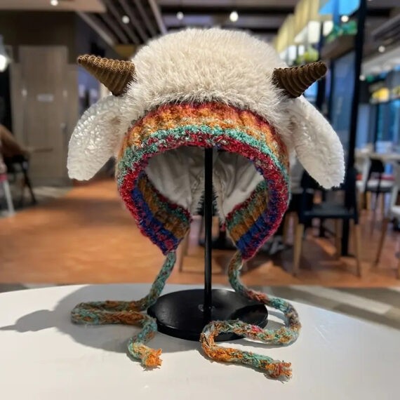 Gorro Cabra blanco hueso
