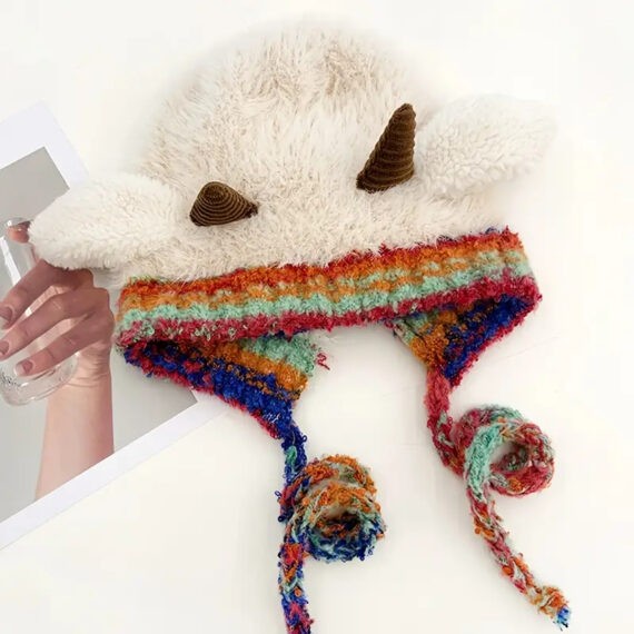 Gorro Cabra blanco hueso