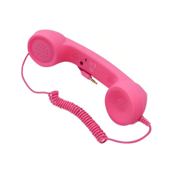 Auricular Teléfono retro ROSA