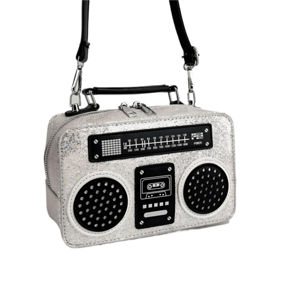 Bolso Grabadora brillante
