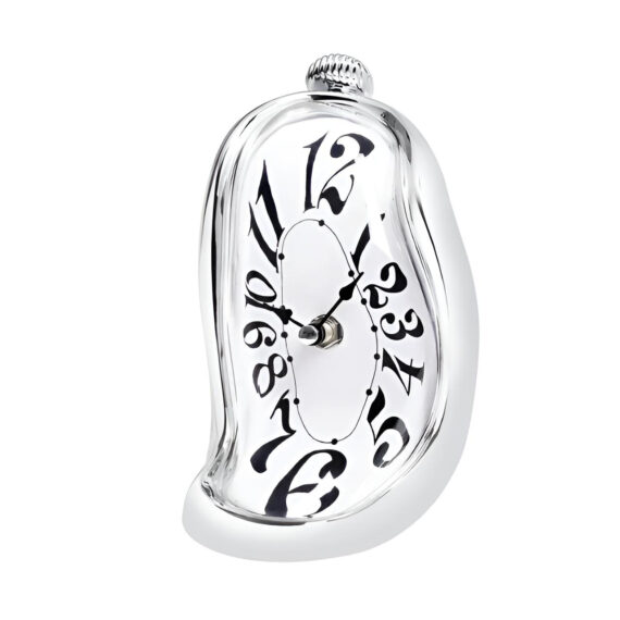 Reloj Persistencia de la memoria PLATEADO* Para sombremesa