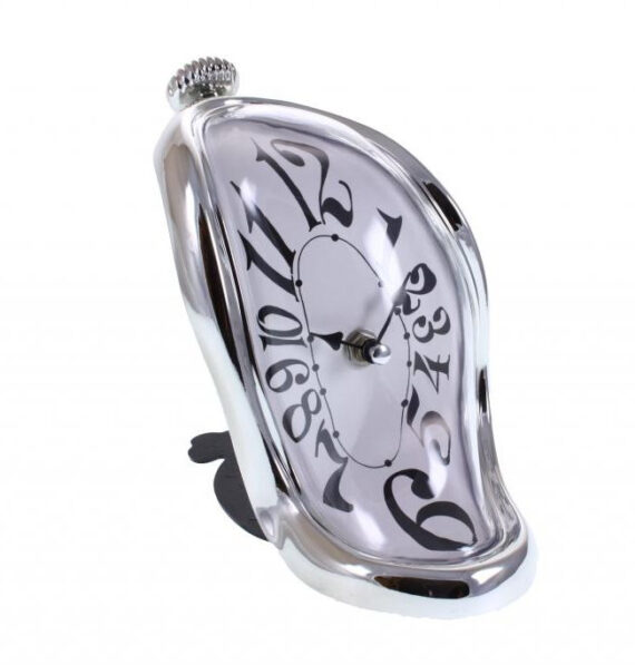 Reloj Persistencia de la memoria PLATEADO* Para sombremesa