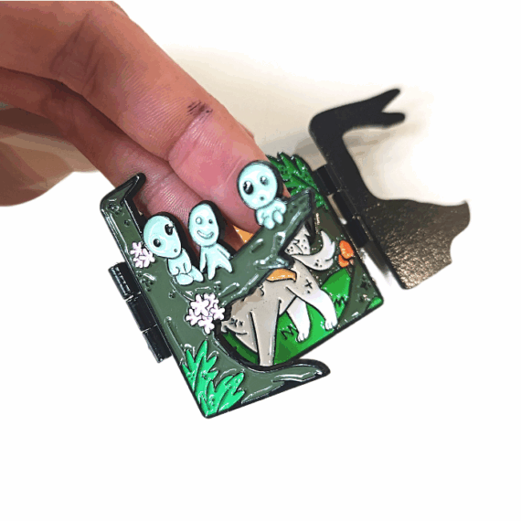 Pin Princesa MONONOKE con movimiento