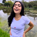 Camiseta Diminuto corazón * Bordado Dama